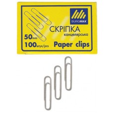 Скрепки круглые 50мм 100шт BuroMax