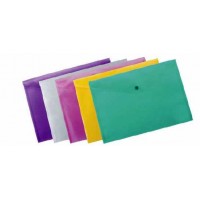 Папка пластиковая на кнопке А4 зеленая BuroMax