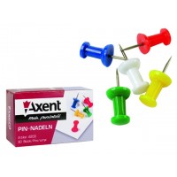 Кнопки-гвоздики 30шт цветные Axent