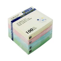 Бумага клейкая для заметок 75х75мм BuroMax