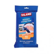 Салфетки Viland для уборки авто белые 40шт Украина Х