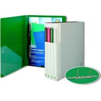 Папка с пружинным скоросшивателем серая Office Point