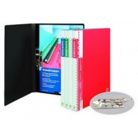 Клипборд-папка А4 с 2-мя зажимами красная Office Point